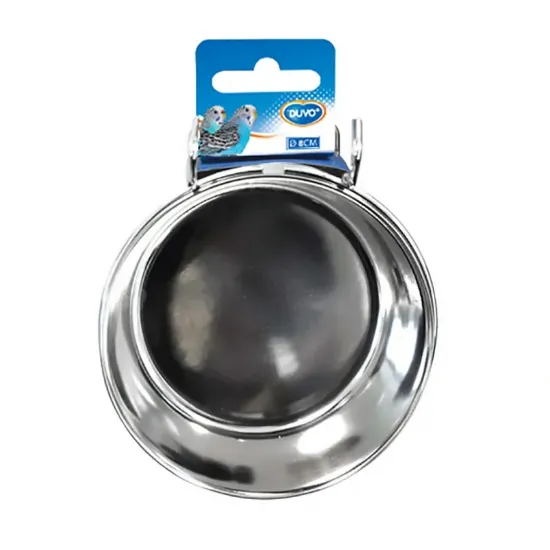 Снимка на Duvo Plus Coop Cup With Hook - Метална купа/хранилка за птици и гризачи с кука за лесно закачане 12.5 см.