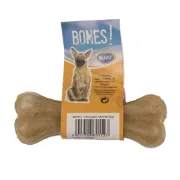 Снимка на Duvo Plus Bone Rawhide - Кучешко лакомство - кокал от телешка кожа, 8 броя х 10 см. 1