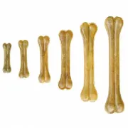 Снимка на Duvo Plus Bone Rawhide - Кучешко лакомство - кокал от телешка кожа, 6 броя х 13 см. 2