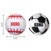 Снимка на Kong Sport Balls Large - Кучешка играчка - здрави топки за игра , различни цветове 8.5 см. 3