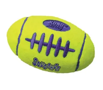 Показвай детайлите за Kong Air Squeaker Football Large- Забавна кучешка играчка с пискюл -ръгби топка 16 см. 1 - MyPetShop.bg Снимка на Kong Air Squeaker Football Large- Забавна кучешка играчка с пискюл -ръгби топка 16 см. 1