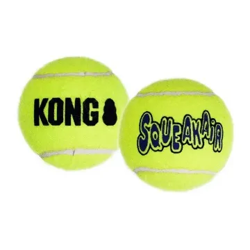 Показвай детайлите за Kong Squeaker Tennis Balls Large - Тенис топки за кучета с пискюл 8 см. 2 броя 1 - MyPetShop.bg Снимка на Kong Squeaker Tennis Balls Large - Тенис топки за кучета с пискюл 8 см. 2 броя 1