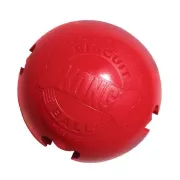 Снимка на Kong Biscuit Ball Large - Гумена издръжлива топка за кучета за игра с място за пълнене с лакомства 10 см. 2