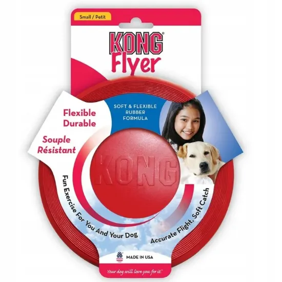 Снимка на Kong Flyer Small - Кучешка играчка - фризби 18 см. червен