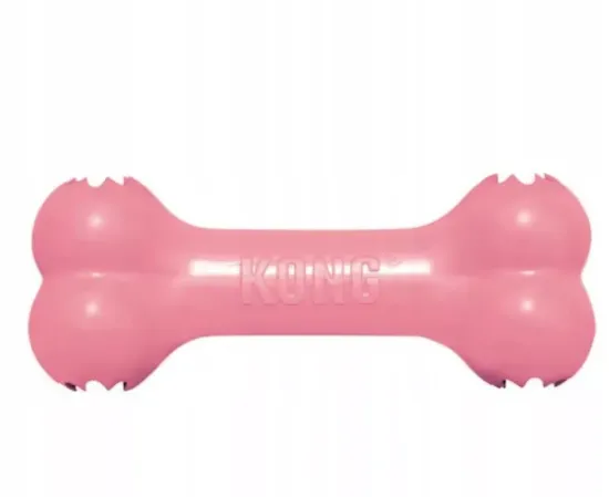 Снимка на Kong Activity Bone for Small Puppy - Гумен кокал за дъвчене с пространство за лакомство , за подрастващи кучета от малки породи , успокояващ венците