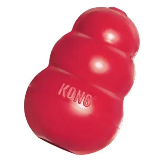 Снимка на Kong Classic XL - Забавна премиум гумена играчка за дъвчене за кучета от едри породи с пространство за лакомства, 13 см.
