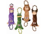 Снимка на Kong Tugger Knots Small/Medium Frog - Здрава кучешка играчка за дърпане и дъвчене - жаба с две дръжки 36 см. 2