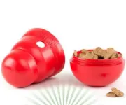 Снимка на Kong Wobbler Large - Кучешка играчка за дъвчене с вътрешно пространство за лакомства 18 см. 2