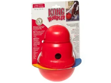Показвай детайлите за Kong Wobbler Small - Кучешка играчка за дъвчене с вътрешно пространство за лакомства 15 см. 1 - MyPetShop.bg Снимка на Kong Wobbler Small - Кучешка играчка за дъвчене с вътрешно пространство за лакомства 15 см. 1