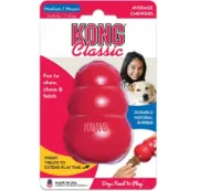 Снимка на Kong Classic Medium - Кучешка играчка от каучук за дъвчене с пространство за лакомства 8.5 см. 1