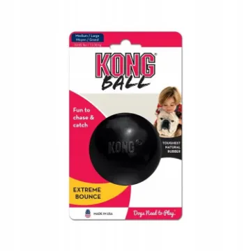 Показвай детайлите за Kong Extreme Medium / Large - Кучешка играчка - гумена топка за гонене и дъвчене 7 см. черна 1 - MyPetShop.bg Снимка на Kong Extreme Medium / Large - Кучешка играчка - гумена топка за гонене и дъвчене 7 см. черна 1