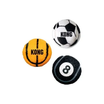 Показвай детайлите за Kong Sport Balls Medium - Топки за игра , за кучета 3 броя х 6 см. 1 - MyPetShop.bg Снимка на Kong Sport Balls Medium - Топки за игра , за кучета 3 броя х 6 см. 1