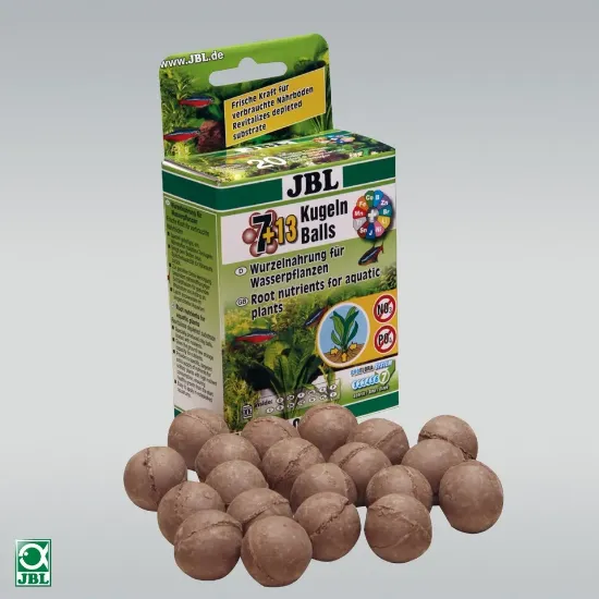Снимка на JBL The 7 + 13 Balls - 20 топки тор за корените на аквариумните растения,възстановяват изтощения субстрат