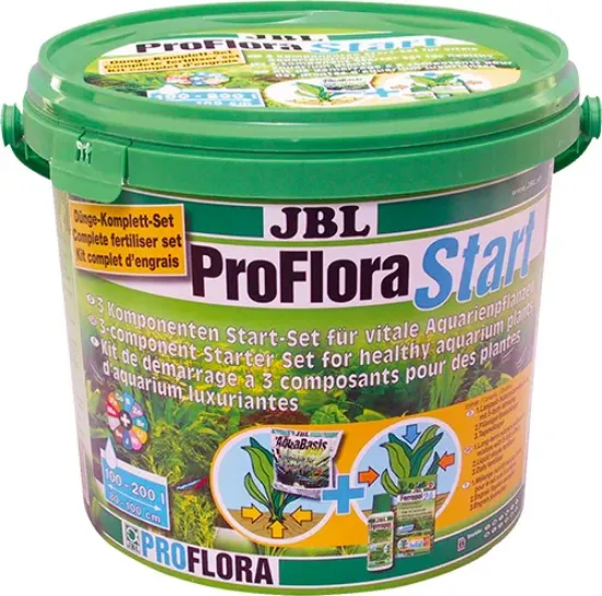Снимка на JBL ProFloraStart Set 100 - Пълен комплект от всичките жизнено важни торови компоненти за осигуряване на буен растеж на растенията 3 кг.