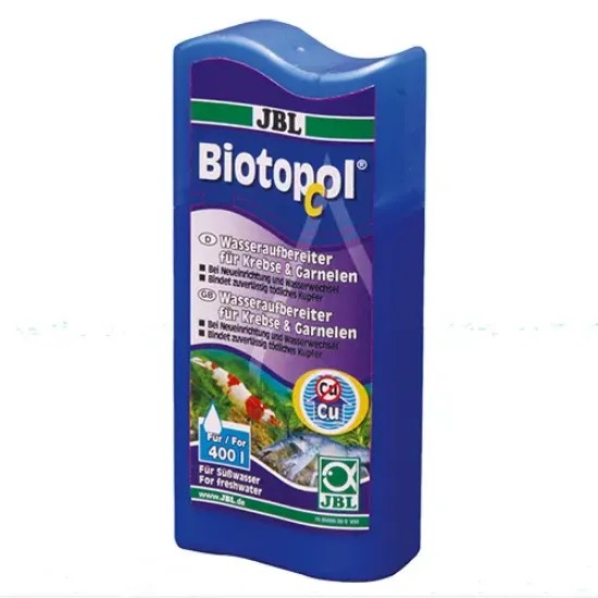 Снимка на JBL Biotopol C - Препарат за стабилизиране и поддръжка на водата на ракообразни и скариди 100 мл.