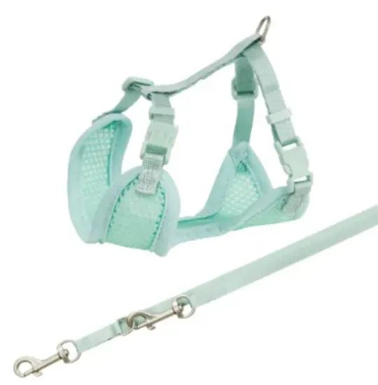 Снимка на Trixie Junior Puppy Soft Harness with Leash - Регулируем нагръдник с повод за подрастващи кучета 26-34 см,повод - 2 метра, зелена мента