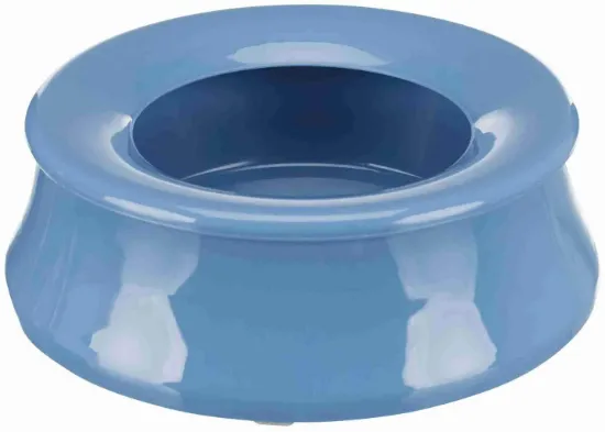 Снимка на Trixie Plastic splash guard bowl - Пластмасова купа за храна и вода за кучета , с обръч против изсипване, 1.7 литра