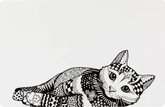 Снимка на Trixie Place Mat - Неплъзгаща подложка за купички за котки 44/28 см.