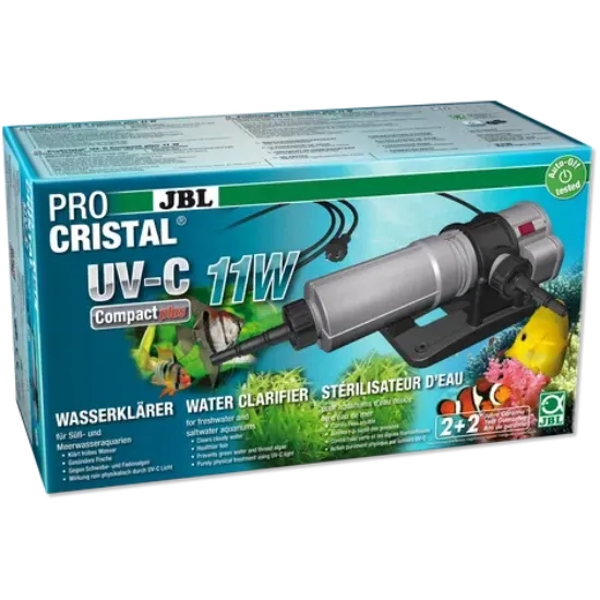 Снимка на JBL PROCRISTAL UV-C Compact plus 11W - Стерилизатор срещу помътняване на водата в аквариума 11 W