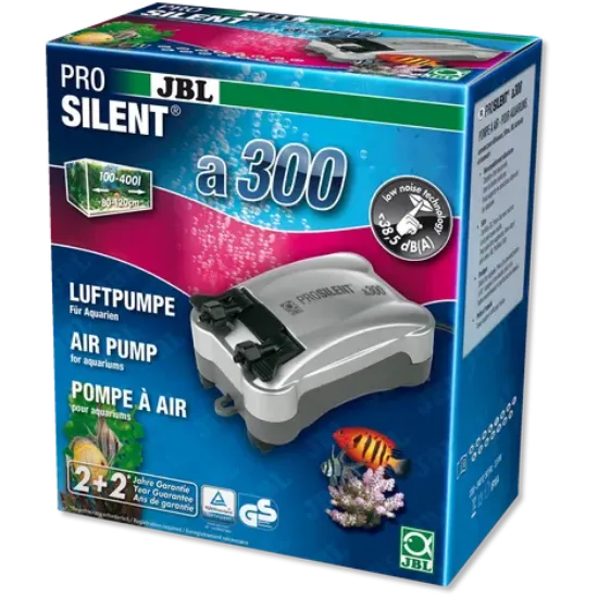 Снимка на JBL ProSilent a300 - Изключително тиха помпа за въздух за акавариуми 300л/ч