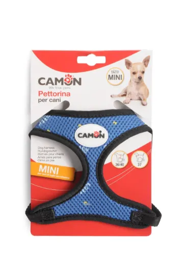 Снимка на Camon Harness Blue Sky Mini - Регулируем нагръдник за кучета от мини породи , вратна обиколка до 37см. и гръдна от 36 до 40 см.