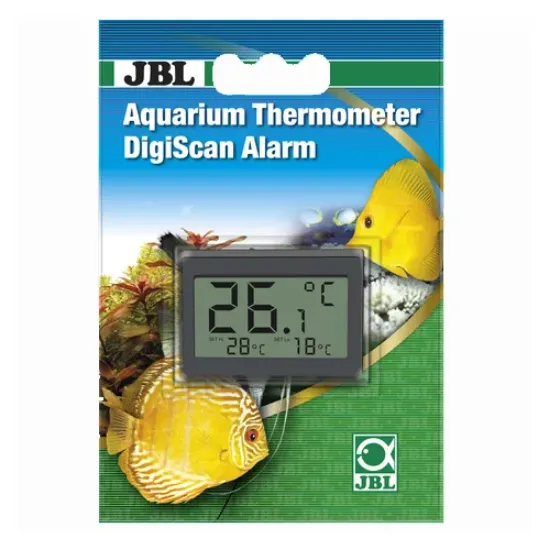 Снимка на JBL Aquarium Thermometer DigiScan Alarm-Външен цифров термометър със сигнална функция, 0-37 градуса