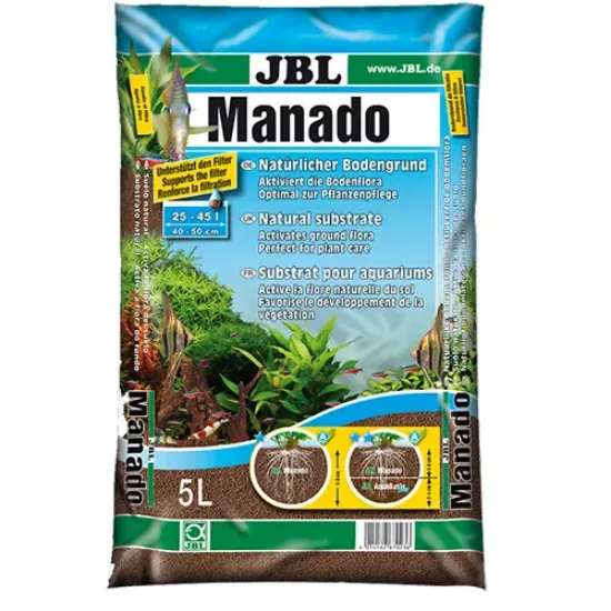 Снимка на JBL MANADO - Натурален субстрат за филтрация на водата и подхранване растежа на растенията в аквариума 5 л.