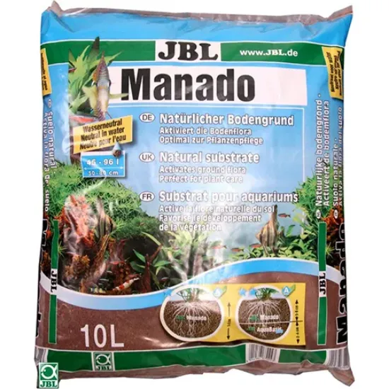 Снимка на JBL MANADO - Натурален субстрат за филтрация на водата и подхранване растежа на растенията в аквариума 10 л.