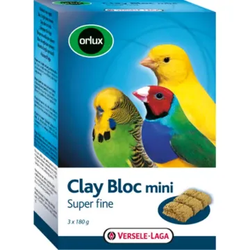 Показвай детайлите за Versele Laga Clay Bloc Mini - Глинен блок за малки видове птици 3 x 180 гр. 1 - MyPetShop.bg Снимка на Versele Laga Clay Bloc Mini - Глинен блок за малки видове птици 3 x 180 гр. 1