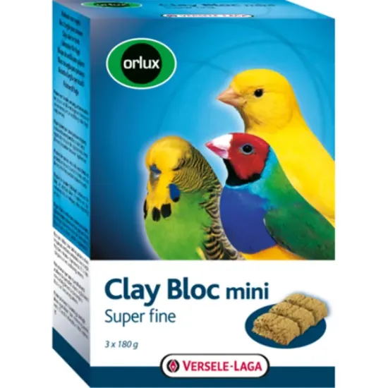 Снимка на Versele Laga Clay Bloc Mini - Глинен блок за малки видове птици 3 x 180 гр.