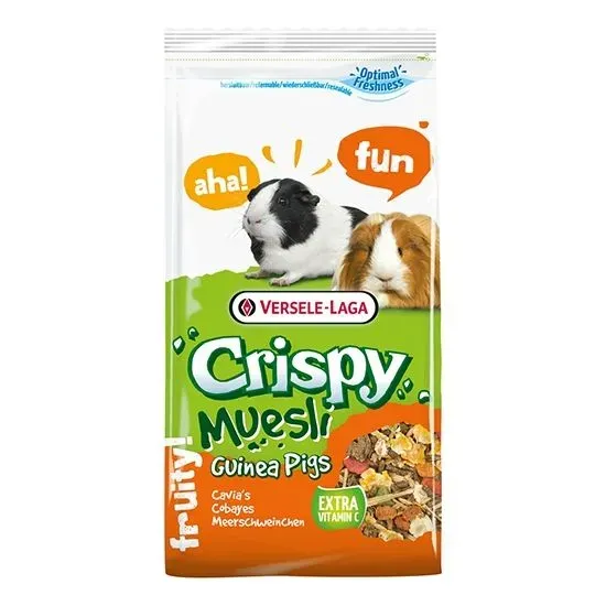 Снимка на Versele-Laga Crispy Muesli Guinea Pigs - Пълноценна храна за морски свинчета - мюсли, 400 гр.