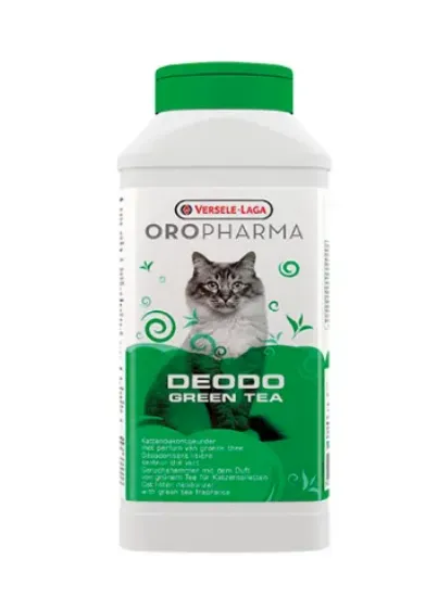 Снимка на Versele-Laga ORO. Deodoo Green Tea - Дезодорант на прах за котешка тоалетна с аромат на зелен чай, 750 мл.
