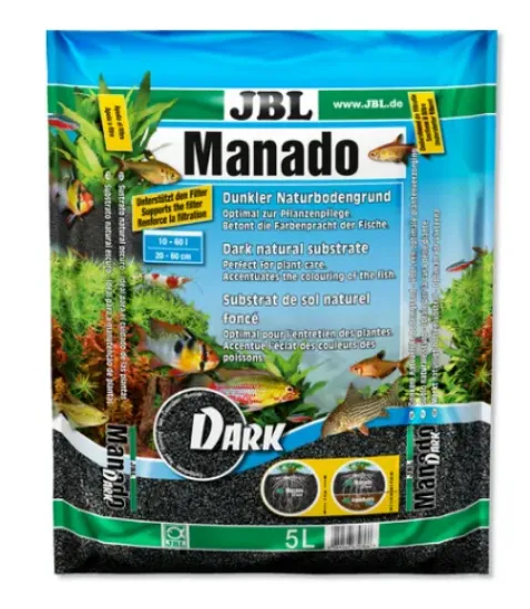 Снимка на JBL Manado Darck - Натурален субстрат за филтрация на водата и подхранване растежа на растенията в аквариума, 3 литра