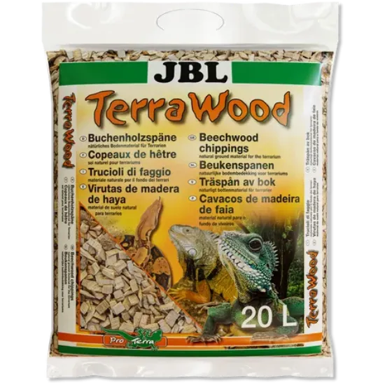 Снимка на JBL TerraWood 5л - Постелка за сухи и полусухи терариуми от букови стърготини, 5л.