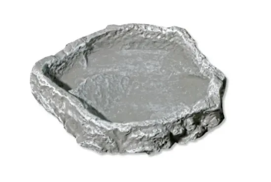Снимка на JBL ReptilBar GREY L - Купа за пиене, хранене и място за къпане за обитатели на терариум 140/50/160 мм.