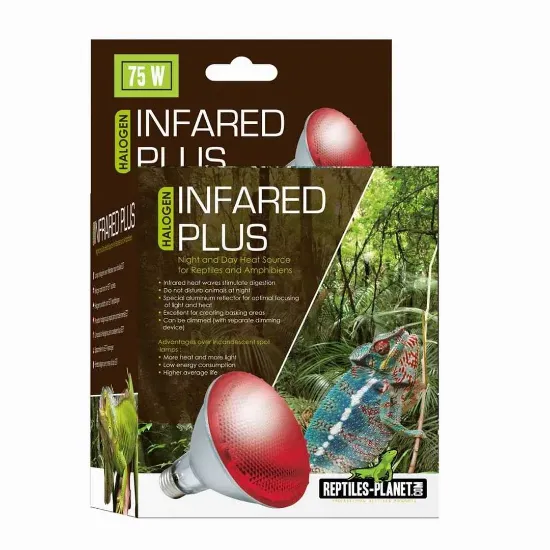 Снимка на Savannah Halogen Infra Red Plus - Крушка за терариум имитираща дневна светлина и нагряваща 75 W