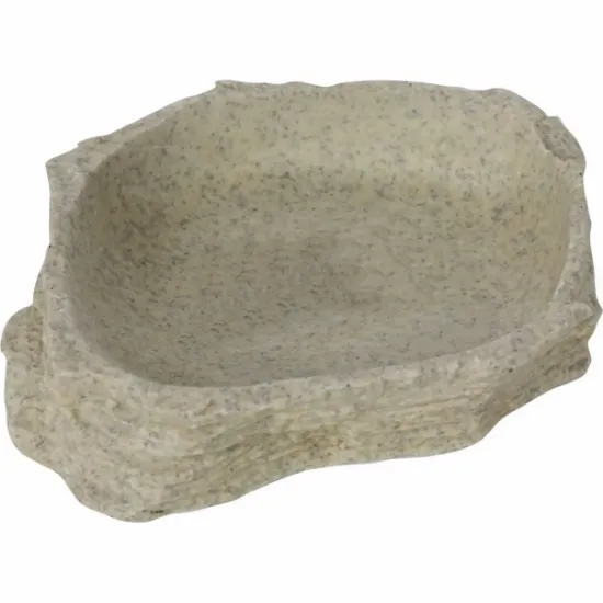 Снимка на Savannah Stone Age Dish Series Reptiles-Planet - Каменна хранилка за терариум, XS 11 x 2.5 x 0.9 см.