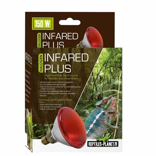 Снимка на Savannah Infrared Plus Halogen - Халогенна лампа за терариуми, стимулира храносмилането, 150W