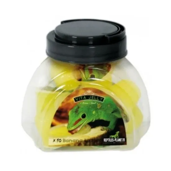 Снимка на Savannah Vita Jelly - Хранителна добавка за гущери, игуани и други влечуги, желе с банан, 10 броя