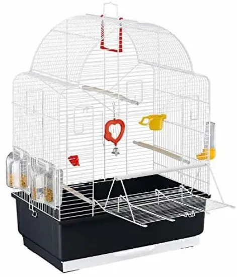 Снимка на Ferplast Ibiza Open Bird Cage - Оборудвана клетка за канари и екзотични птици, 49.5 x 30 x 69 см.