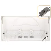 Снимка на Ferplast Aquarium Capri 80 LED WHITE - Аквариум с пълно оборудване, филтър и LED осветление - 680 x 31,5 x h 46,5 см - 100 литра.,бял 3