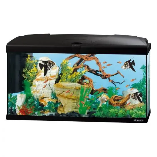 Снимка на Ferplast Aquarium Capri 80 LED Black - Аквариум с пълно оборудване, филтър и LED осветление - 680 x 31,5 x h 46,5 см - 100 литра.,черен