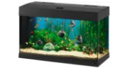 Снимка на Ferplast Dubai 80 LED Black - Оборудван аквариум с филтър и осветление, 125 литра, дебело стъкло 6мм.,81x36x51см. черен 1