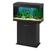 Снимка на Ferplast Dubai 80 LED Black - Оборудван аквариум с филтър и осветление, 125 литра, дебело стъкло 6мм.,81x36x51см. черен 2