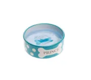 Снимка на Ferplast Thea Small Bowl - Керамична купа за вода и храна за котки и кучета , 300 мл. розов/син 2