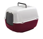 Снимка на Ferplast Prima Cat Toilet - Затворена котешка тоалетна с филтри с активен въглен,52,5 x 39,5 x h 38 см. зелена, червена, черна 3