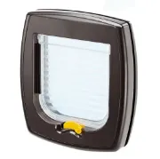 Снимка на Ferplast Swing 1 - Вратичка за вграждане за котки и кучета, 21,5 x 5 x h 24 см. кафява 1