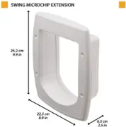 Снимка на Ferplast - Модулен удължител за вратичка за вграждане Swing Microchip, 5 см. 2