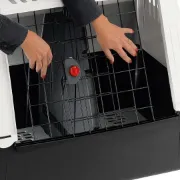 Снимка на Ferplast Atlas Car Mini - Транспортна клетка за кучета за автомобил, с опция за пренасяне на 2 кучета, 72 x 41 x h 51 см. 2