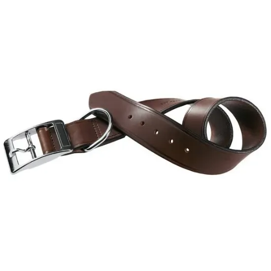 Снимка на Ferplast - Vip C20/43 Brоwn Collar - Елегантен кожен нашийник за кучета с обиколка на врата 35-43 см.